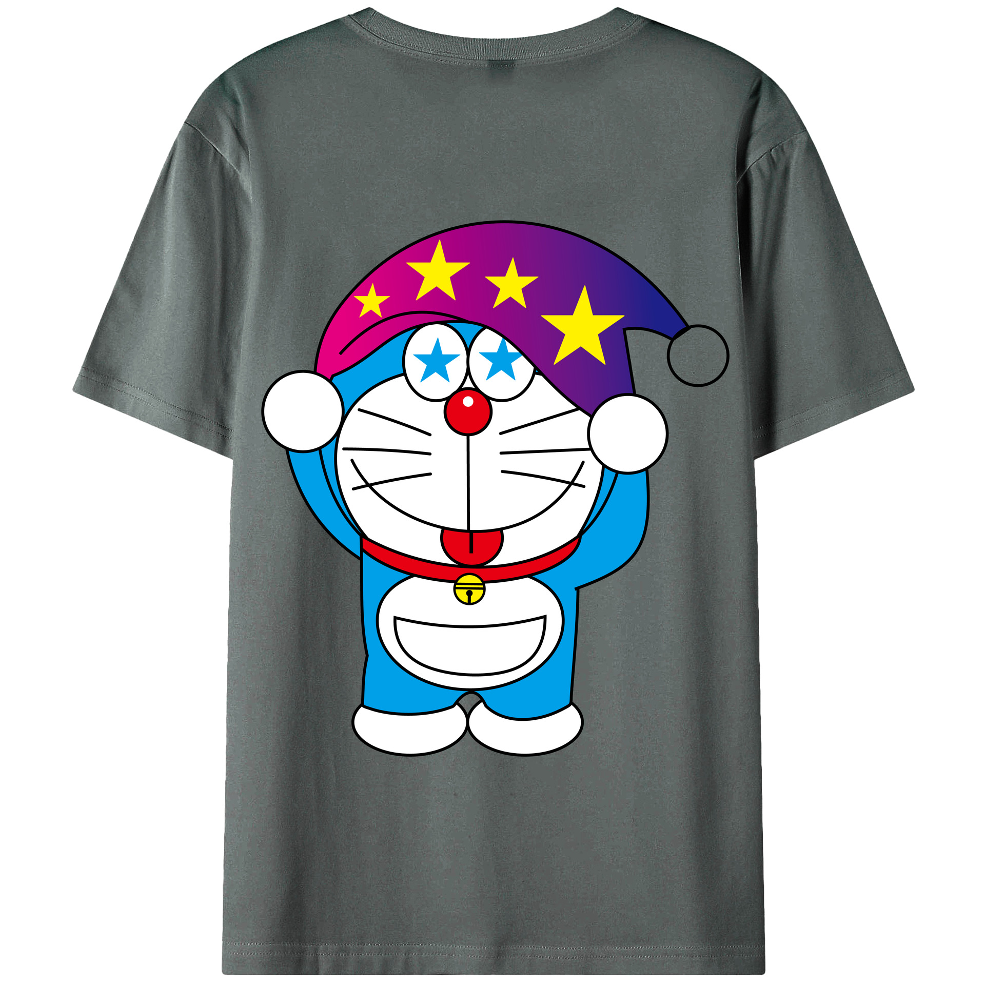 （画像用） ドラえもん Doraemon 綿100％半袖Tシャツ（背面プリント）